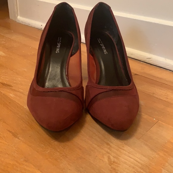 Call It Spring Burgundy Heels - Picture 2 of 6